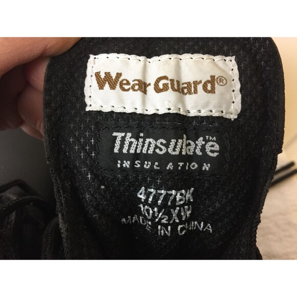 Wear guard Size 10.5 XW Men Black Leather Oil Resistant SteelToe Work Boot main image 12
